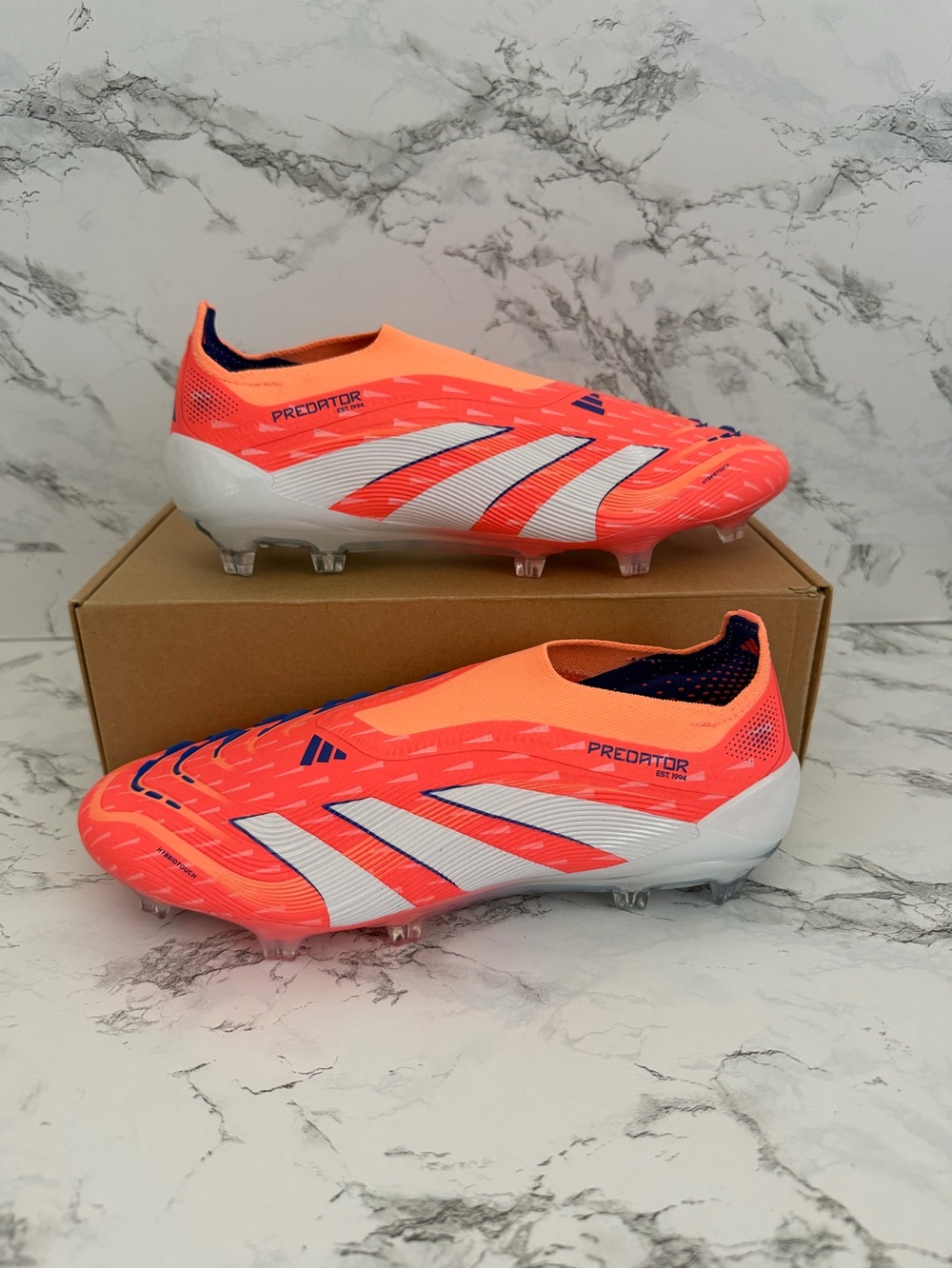 Adidas Predator Elite Laceless FG Coral Blaze Soccer Cleats JI1076 Women Size 9